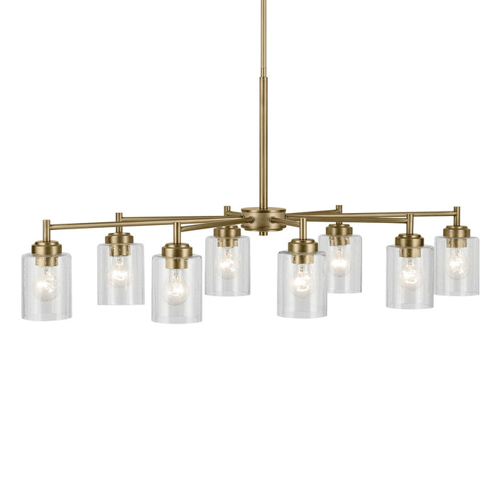 Kichler Eight Light Chandelier with Adjustable Arm