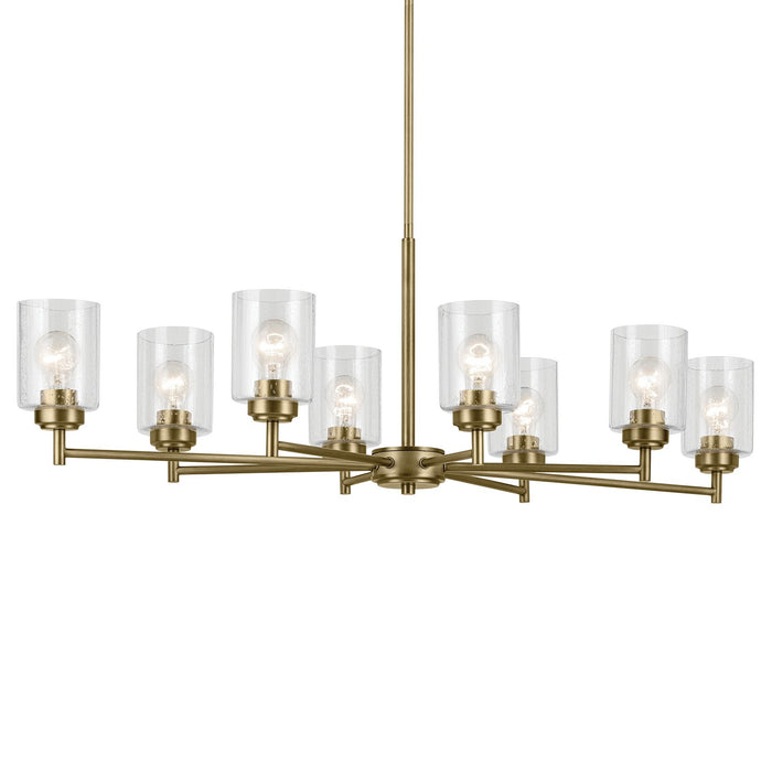 Kichler Eight Light Chandelier with Adjustable Arm