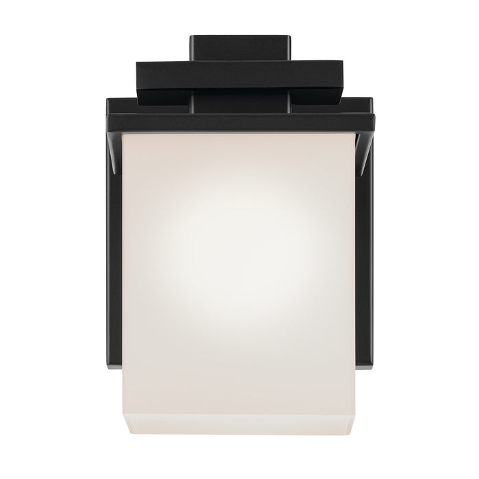 Kichler One Light Wall Sconce with Removable Glass In Black Finish