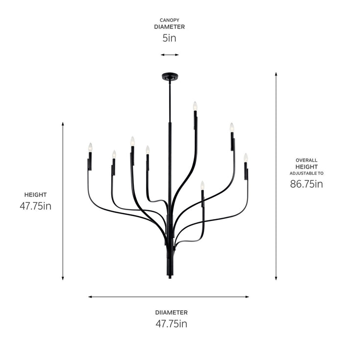 Kichler 47.25 Inch Eight Light Chandelier