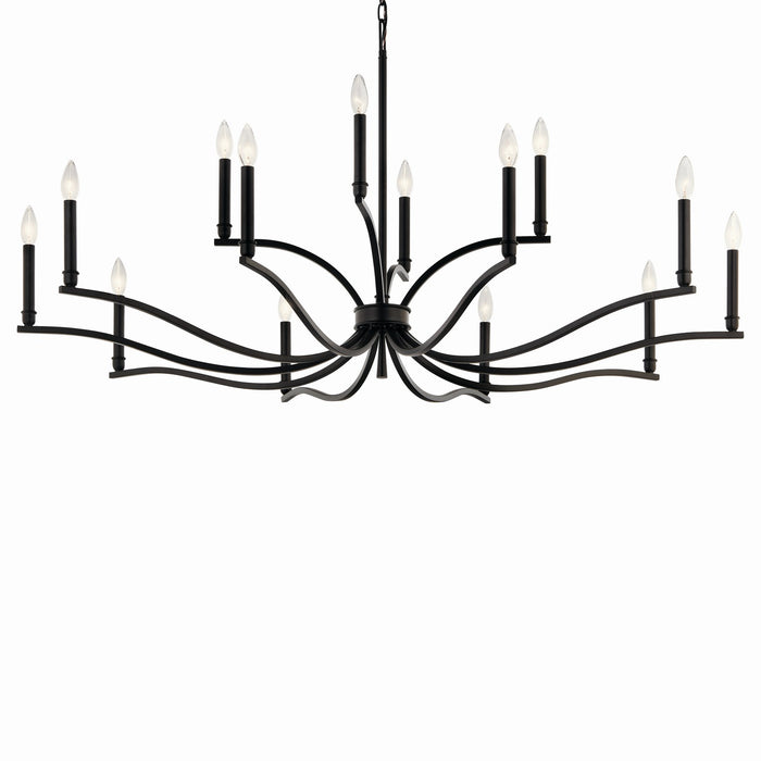 Kichler 52.75 Inch 14 Light 2 Tier Chandelier