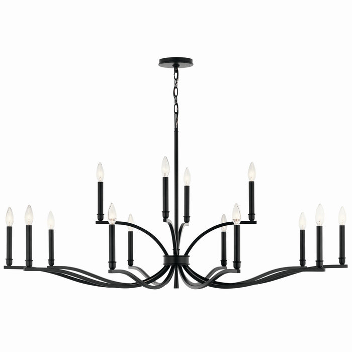 Kichler 52.75 Inch 14 Light 2 Tier Chandelier