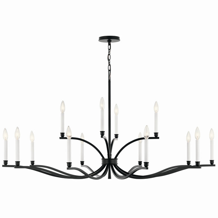 Kichler 52.75 Inch 14 Light 2 Tier Chandelier