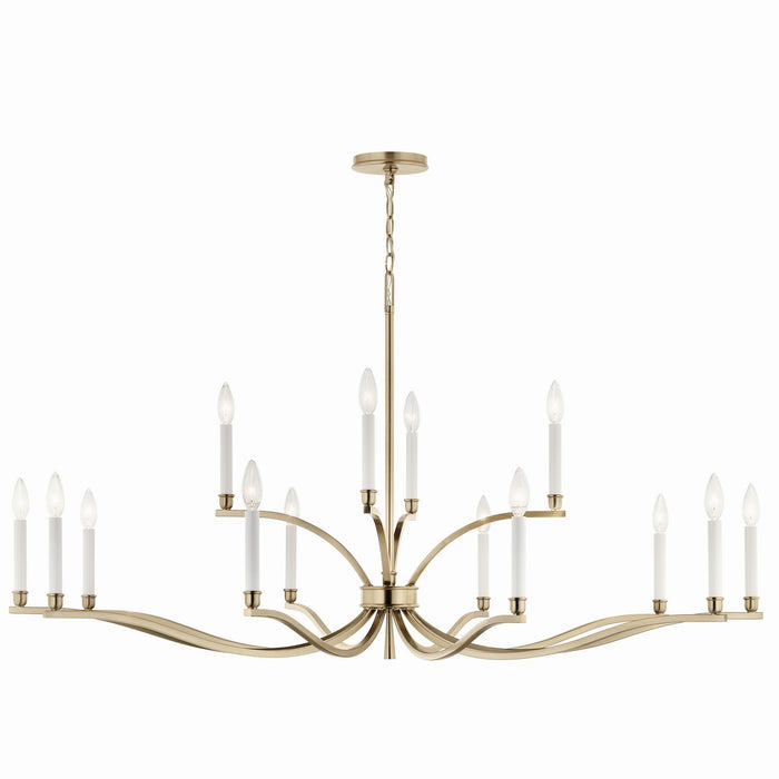 Kichler 52.75 Inch 14 Light 2 Tier Chandelier