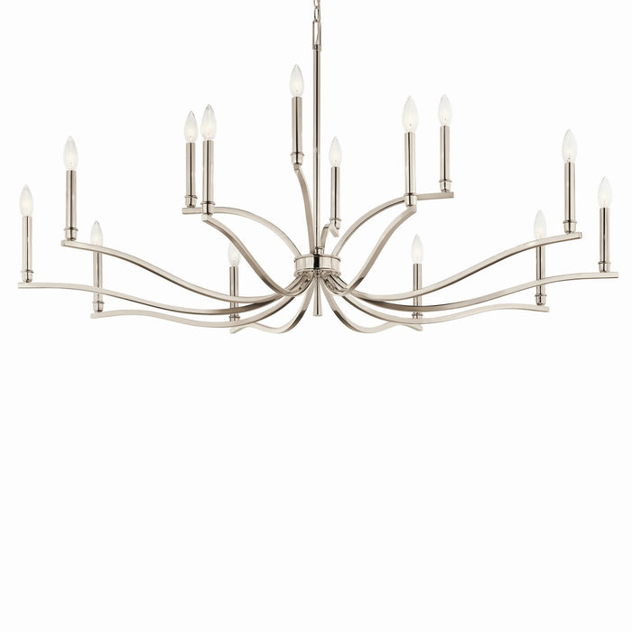 Kichler 52.75 Inch 14 Light 2 Tier Chandelier