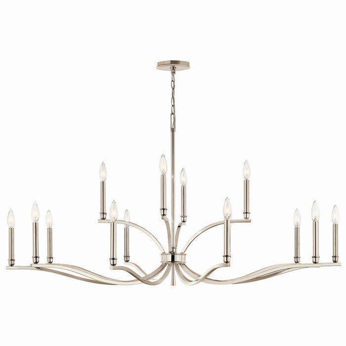 Kichler 52.75 Inch 14 Light 2 Tier Chandelier