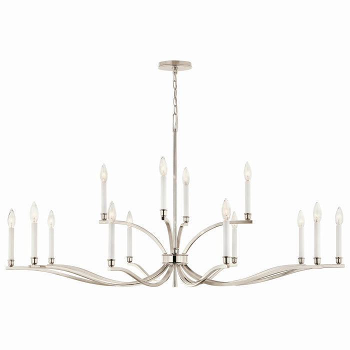 Kichler 52.75 Inch 14 Light 2 Tier Chandelier