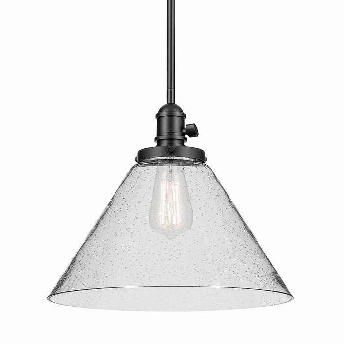 Kichler One Light Pendant In Cone Shape