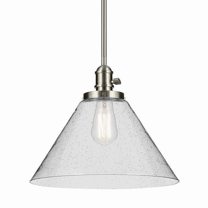 Kichler One Light Pendant In Cone Shape