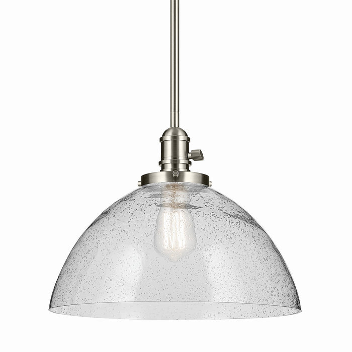 Kichler One Light Pendant In Dome Shape