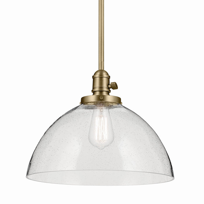 Kichler One Light Pendant In Dome Shape