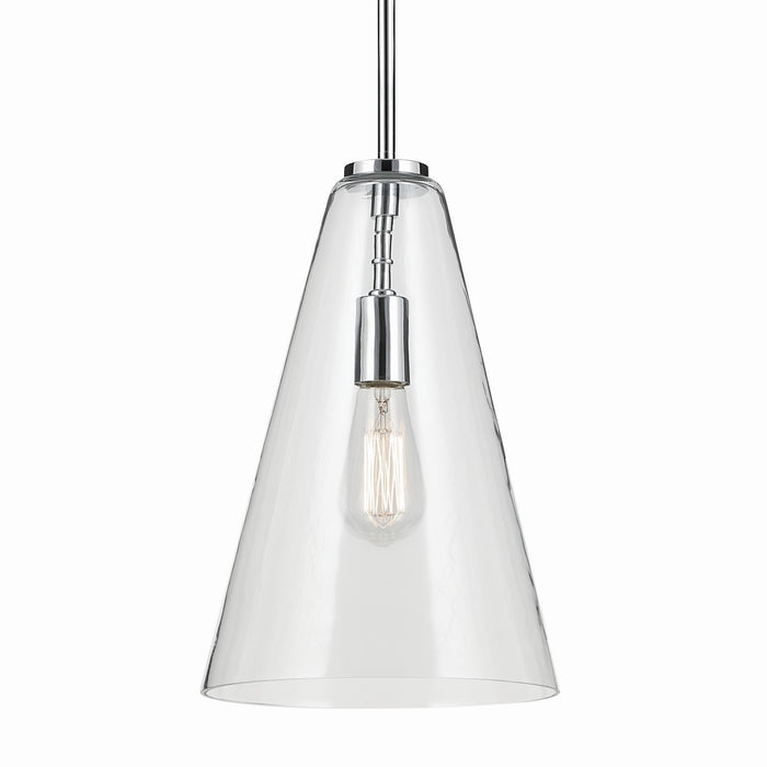 Kichler One Light Pendant In Conical Form