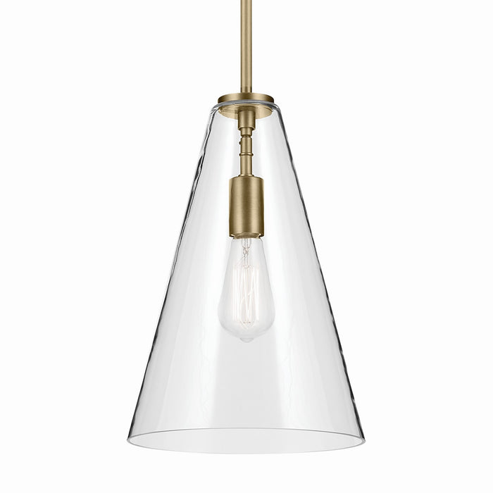 Kichler One Light Pendant In Conical Form