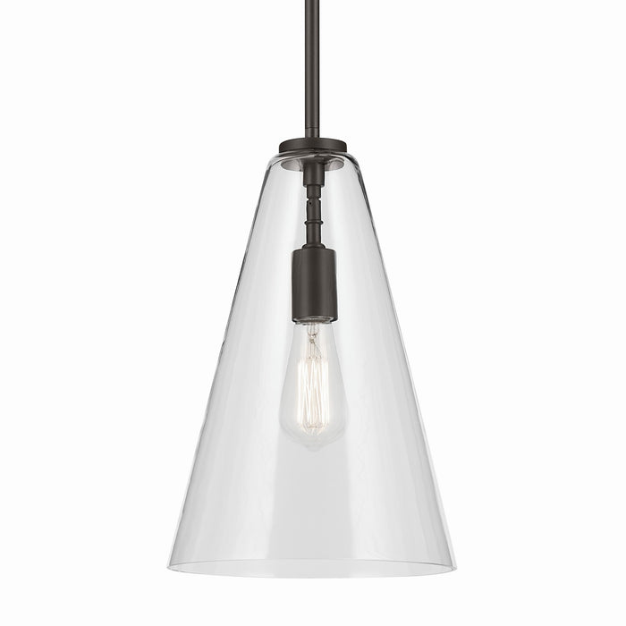 Kichler One Light Pendant In Conical Form