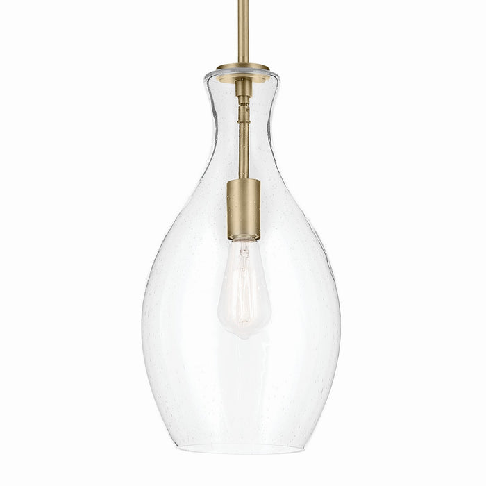 Kichler One Light Hour Glass Shaped Pendant