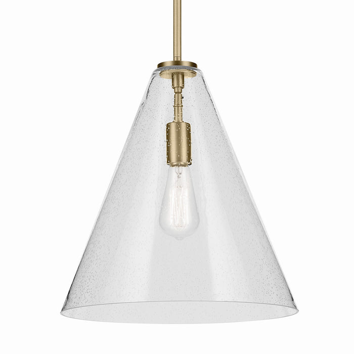 Kichler 15.5 Inch One Light Pendant In Conical Form