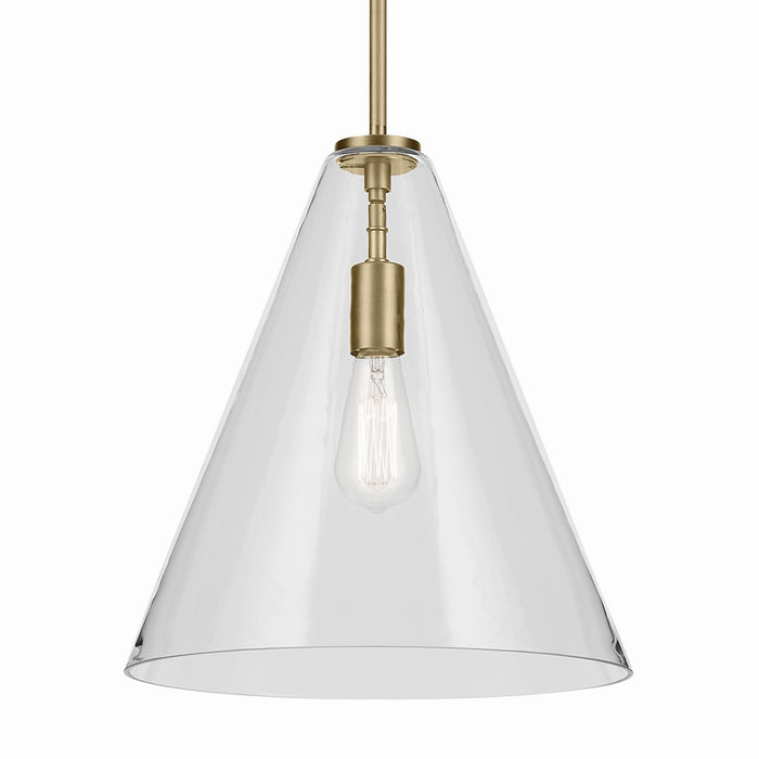 Kichler 15.5 Inch One Light Pendant In Conical Form