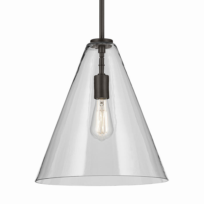 Kichler 15.5 Inch One Light Pendant In Conical Form