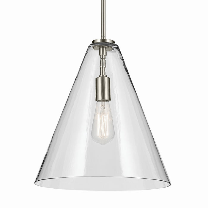 Kichler 15.5 Inch One Light Pendant In Conical Form