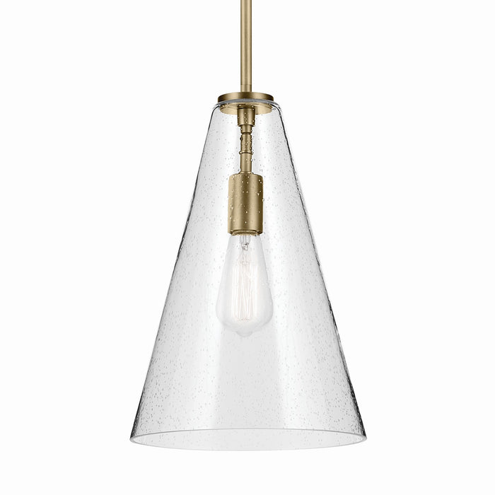 Kichler One Light Pendant In Conical Form