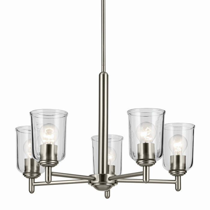 Kichler Five Light Chandelier with Removable Glass