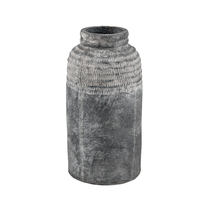 Ashe Vase In Antique Dark Gray