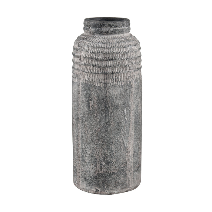 Ashe Vase In Antique Dark Gray