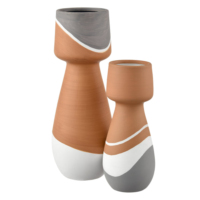 Eko Vase In Small Terracotta