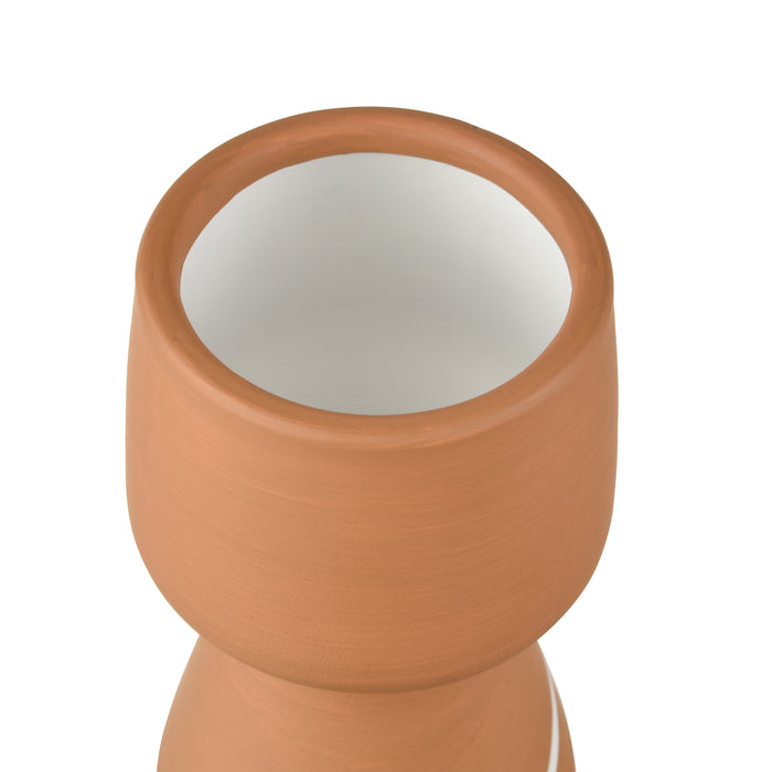 Eko Vase In Small Terracotta