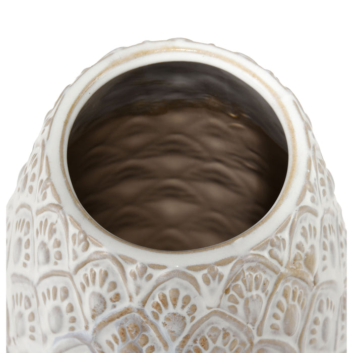 Hollywell Vase In White