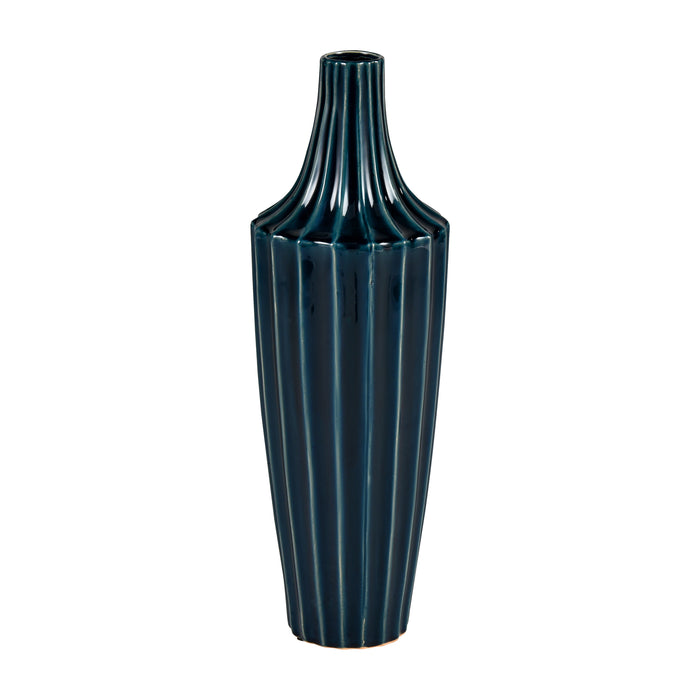 Virginia Vase In Midnight Blue Finish