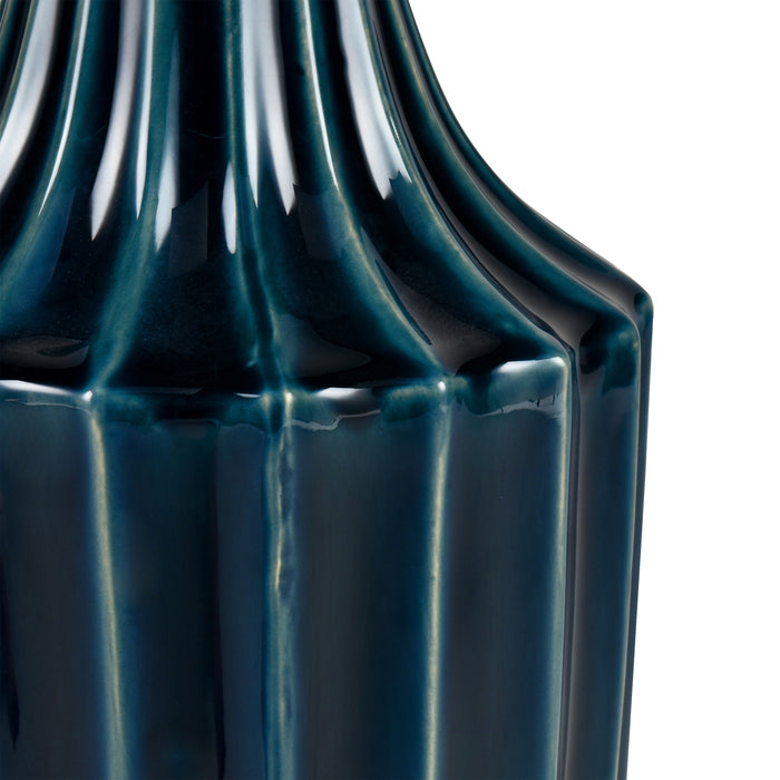 Virginia Vase In Midnight Blue Finish