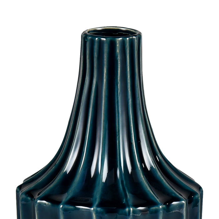 Virginia Vase In Midnight Blue Finish