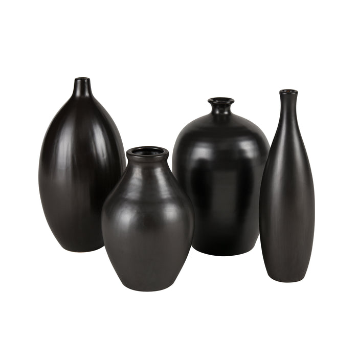 Faye Vase In Large Black