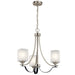 Kichler - 52275NI - Three Light Chandelier/Semi Flush Mount - Tula - Brushed Nickel