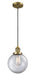 Innovations - 201C-BB-G202-8 - One Light Mini Pendant - Franklin Restoration - Brushed Brass