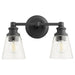 Quorum - 509-2-69 - Two Light Wall Mount - Dunbar - Noir