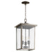 Quorum - 723-11-37 - Three Light Pendant - Riverside - Weathered Zinc