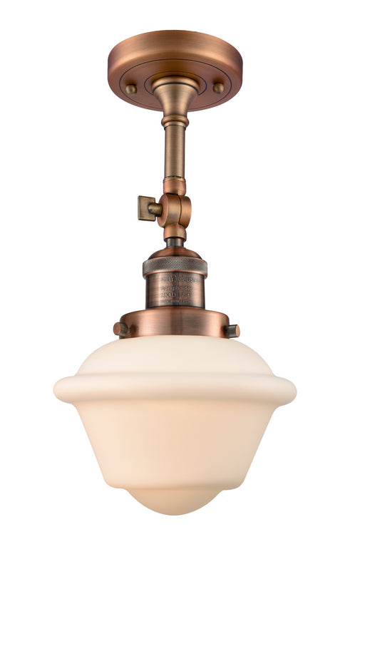 Innovations - 201F-AC-G531-LED - LED Semi-Flush Mount - Franklin Restoration - Antique Copper