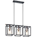 Kichler - 52033BK - Three Light Linear Chandelier - Kitner - Black