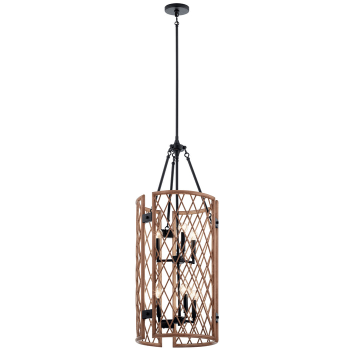 Kichler - 52079PAL - Six Light Foyer Chandelier - Oana - Palm