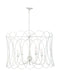 Maxim - 27596WWT - Five Light Chandelier - Trellis - Weathered White