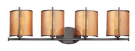 Maxim - 31214OIAB - Four Light Wall Sconce - Caspian - Oil Rubbed Bronze / Antique Brass