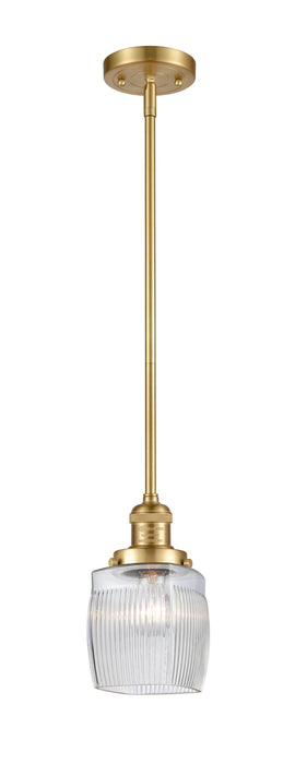 Innovations - 201S-SG-G302 - One Light Mini Pendant - Franklin Restoration - Satin Gold