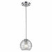 DVI Lighting - DVP40421CH-RPG - One Light Mini-Pendant - Tropea - Chrome w/ Ripple Glass