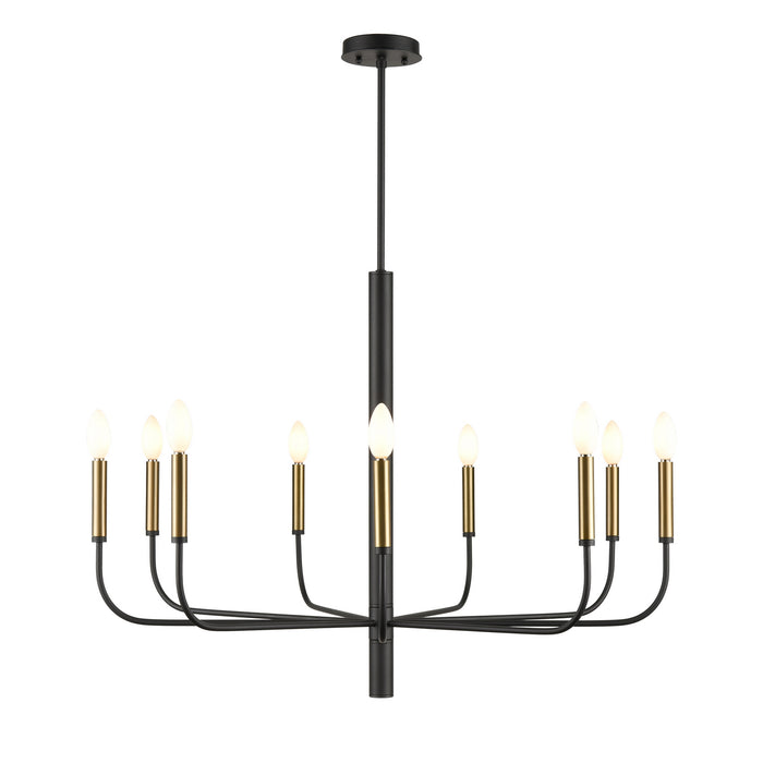 DVI Lighting - DVP44029MF+GR - Nine Light Chandelier - Olivia - Multiple Finishes/Graphite