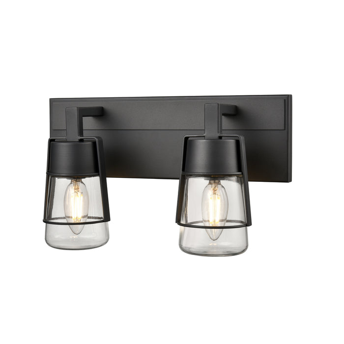 DVI Lighting - DVP44422GR-CL - Two Light Vanity - Lake of the Woods - Graphite w/ Clear Glass