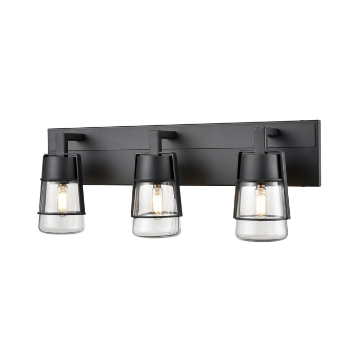 DVI Lighting - DVP44443GR-CL - Three Light Vanity - Lake of the Woods - Graphite w/ Clear Glass