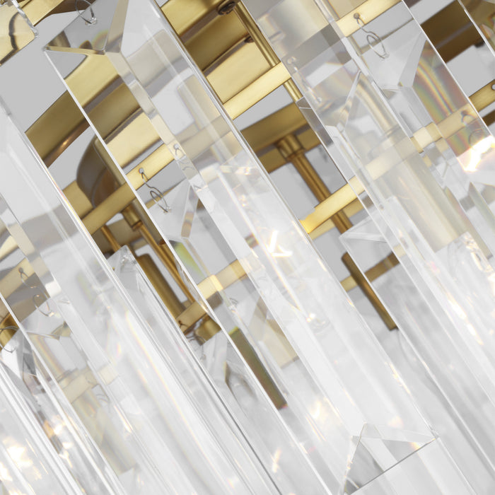 16 Light Chandelier from the ARDEN collection in Burnished Brass finish