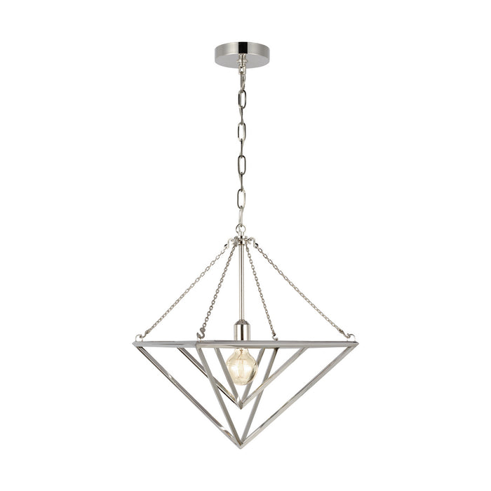 Generation Lighting - CP1131PN - One Light Pendant - CARAT - Polished Nickel